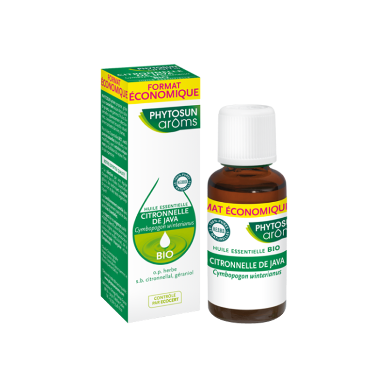 Phytosun arôms huile essentielle citronnelle de java bio 10ml Phytosun arôms huile essentielle citronnelle de java bio 10ml