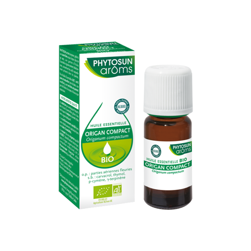 Phytosun arôms huile essentielle d'origan compact bio 10ml Phytosun arôms huile essentielle d'origan compact bio 10ml