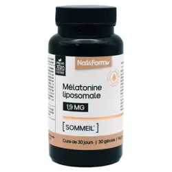 Nat & Form Nutraceutique Mélatonine Liposomale 30 Gélules